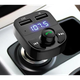 Автомобільний FM модулятор CAR X8 Трансмітер Bluetooth до машини 2 USB 2.0A/1.1A Чорний - зображення 5