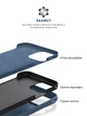 Силіконовий чохол для Apple iPhone 15 Pro Max, ICON2 Case, Синій, протиударний, панель, захист всього корпусу, матова поверхня Soft Touch, виступає над дисплеєм, сумісний із захисними склом і плівками, з мікрофіброю, ArmorStandart (ARM70530) - зображення 6
