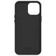 Силиконовый чехол для Apple iPhone 15 Pro Max, ICON2 Case, Черный, противоударный, панель, защита всего корпуса, матовая поверхность Soft Touch, выступает над дисплеем, совместим с защитными стеклами и пленками, с микрофиброй - изображение 2