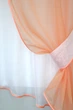 Кухонний комплект VR-Textil № 058к шторки і тюль з ламбрекеном персиковий з білим 280х170 см (52-0331) - зображення 3