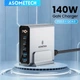 Мережевий зарядний пристрій Asometech 140W (2 USB + 3 Type-C) з дисплеєм - зображення 1