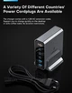 Мережевий зарядний пристрій Asometech 140W (2 USB + 3 Type-C) з дисплеєм - зображення 3