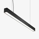 Світильник підвісний лінійний LED 24W CW BK (FLF-100) - изображение 1