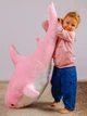 Плюшевая игрушка подушка My Kigu Акула Мягкая Антистресс Розовая 120 см (9004) - изображение 1