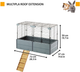 Клітка для кроликів Ferplast 50 x 72 x 37 см Сіра (57043800) - зображення 2