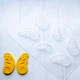 Пластикова форма (молд) для шоколаду "Метелики 5", 4 см, 5 см, 6 см. - зображення 1