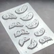 Пластиковая форма (молд) для шоколада "Бабочки - Микс 2", 4 см, 5 см. - изображение 2
