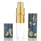 Металевий атомайзер для парфумів з квітковим дизайном 10 мл Червоний - зображення 2