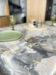 Скатерть «Мрамор серый» 150х150 см - изображение 4