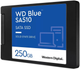 SSD диск Western Digital Blue SA510 250GB 2.5" SATAIII 3D NAND TLC (WDS250G3B0A) - изображение 2