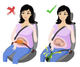 Универсальный адаптер автомобильного ремня безопасности SUNROZ Pregnancy Seat Belt для беременных Черный - изображение 5