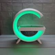 Лампа ночник Bluetooth колонка зарядная станция для телефона Led Wireless Charging Speaker BT –3401 - изображение 3