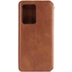 Шкіряний чохол-книжка GETMAN Cubic (PU) для Samsung Galaxy S24+ Коричневий - изображение 2