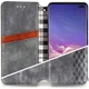 Кожаный чехол книжка GATMEN PREMIUM Cubic (PU) для Samsung Galaxy M33 5G Grey - изображение 4