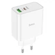 Сетевое зарядное устройство Hoco C113A Awesome | 65 Вт, 1 USB-A, 1 Type C| Адаптер с быстрой зарядкой Белый - изображение 1