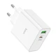 Сетевое зарядное устройство Hoco C113A Awesome | 65 Вт, 1 USB-A, 1 Type C| Адаптер с быстрой зарядкой Белый - изображение 3