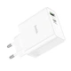 Сетевое зарядное устройство Hoco C113A Awesome | 65 Вт, 1 USB-A, 1 Type C| Адаптер с быстрой зарядкой Белый - изображение 6