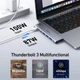 Хаб Mokin 7в1 100W для MacBook Pro/Air M/M2 (2022; 2021; 2020) 13 "; 15"; 16"/Huawei Matebook/ Xiaomi Air /Pro/Dell XPS 13, HP Spectre x2 - зображення 3