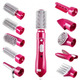 Фен мультистайлер LED 10 в 1 Hair Styler Fullcome 87010 Рожевий - зображення 1