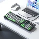 Клавиатура Aula F2088 PRO Plus 9 Green Keys KRGD Blue USB UA Black/Gray (6948391234892) - изображение 3
