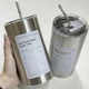 Чашка термо Iced Americano з соломинкою 600 мл із нержавіючої сталі Сталевий (1013-104-00) - зображення 11