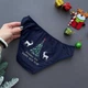 Жіночі сліпи Bolshe новорічні з написом Wishing you Happy New Year Темно-синій S/M - изображение 2