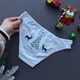 Жіночі сліпи Bolshe новорічні з написом Wishing you Happy New Year Сірий L/XL - изображение 2