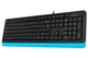 Клавіатура A4Tech FK10 USB Black/Blue (FK10 (Blue)) - зображення 4