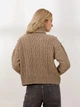 Свитер вязаный оверсайз женский Pierre Cardin G022SZ0TK-000-1520196 L Норковый (8682734181792) - зображення 2