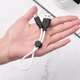 Дата кабель Hoco X21 Plus Silicone Type-C Cable (0.25m) Чорний / Білий - зображення 3