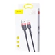 Дата кабель Baseus Cafule Type-C Cable 3A (1m) (CATKLF-B) Красный / Черный - изображение 4