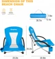 Розкладне крісло KingCamp BEACH CHAIR(KC3841) blue - изображение 2