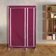 Складна тканинна шафа органайзер Storage Wardrobe 88105 бордова 105х45х170 см - зображення 3