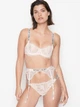 Пояс для чулков Victoria's Secret со стразами белый XS-S / Shine Strap Garter Belt - изображение 3