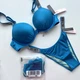 Купальник Victoria's Secret блакитний топ 32B (70B) + бразиліана XS - зображення 4