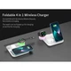 Зарядка Qi 4in1 wireless charger RGB X499 |Phone/Watch/Earphones, 15W Max| Black - изображение 10
