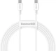 Кабель Baseus Superior Series Fast Charging Type C to Type C PD 100W 1m Cable White (CATYS-B02) - зображення 1