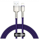 Кабель синхронизации Baseus Cafule Metal Cable USB to Lightning 2.4A 1m Purple (CALJK-A05) - изображение 1