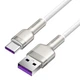 Кабель Baseus Cafule Metal Data USB to Type-C 66W 1m Cable White (CAKF000102) - изображение 2