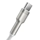 Кабель Baseus Cafule Metal Data USB to Type-C 66W 1m Cable White (CAKF000102) - изображение 3