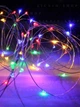 Светодиодная новогодняя LED гирлянда-нить "КАПЛИ РОССЫ" на батарейках + USB 100LED 10 м Разноцветный (90887084) - изображение 2