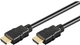 Кабель HDMI Goobay чоловічий type A > HDMI чоловічий type A Black (4040849611506) - зображення 1