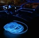 Гнучкий холодний неон з кантом, підсвітка салону авто синій/blue 5м з блоком 12в - зображення 4