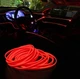 Гнучкий холодний неон з кантом, підсвітка салону авто червоний/red 1м з інвертором 12В - зображення 4