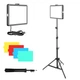 Прямоугольная LED лампа 15х10см Square Fill Light светодиодная с цветными фильтрами и штативом 2м для фото видео - изображение 1