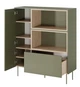 Високий комод см з тумбою, полицями та ящиком Desin 120 Bogart 120x140x40 (DESINKOMODAWYSOKA1202D1SZ) 156819 - зображення 4