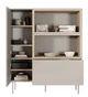Високий комод см з тумбою, полицями та ящиком Desin 120 Bogart 120x140x40 (DESINKOMODAWYSOKA1202D1SZ) 155566 - зображення 5