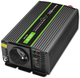 Przetwornica samochodowa Qoltec Monolith 300W/600W 12V na 230V czysty sinus (51932) (5901878519326) - obraz 3