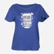 Koszulka damska z nadrukiem Yoclub PKK-0085K-A110 S Ciemnoniebieska (5903999467494) - obraz 2