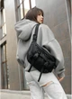 Большая женская поясная сумка бананка Sambag DynamicDart черная тканевая - изображение 2